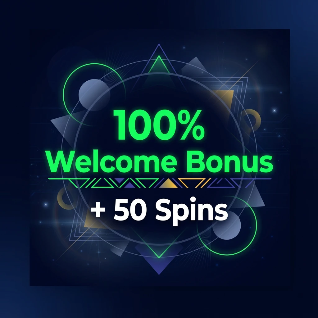 100% Welcome Bonus + 50 Spins